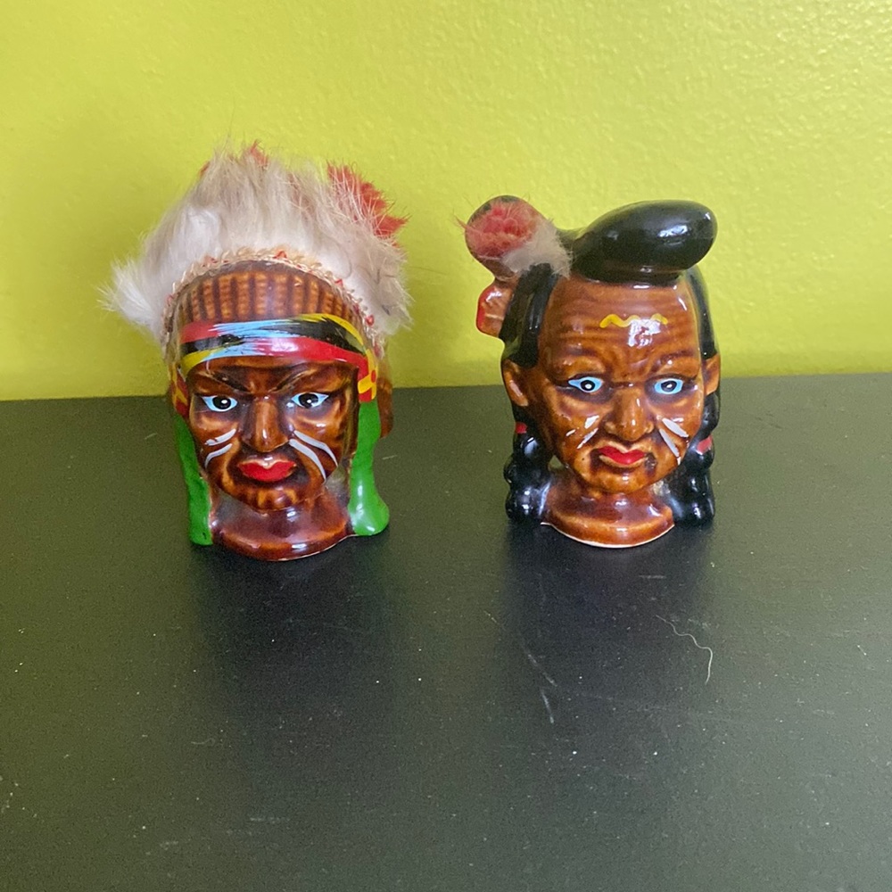 Native American salt and pepper shakers